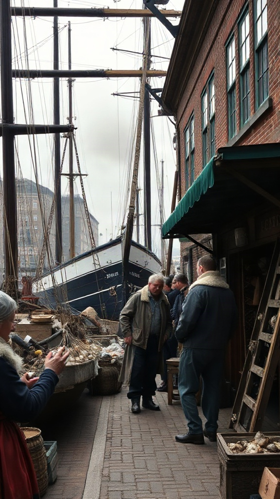 Historical reconstruction of Ask the fishwife what she is selling